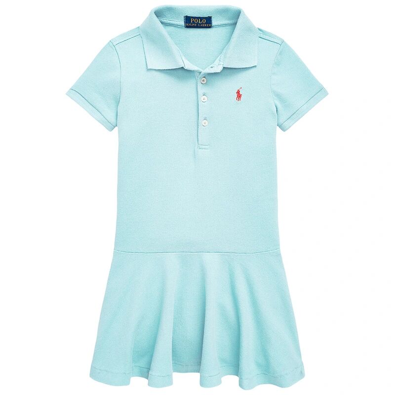 Polo Ralph Lauren Polo-Kleid DAY GIRL in türkis/koralle