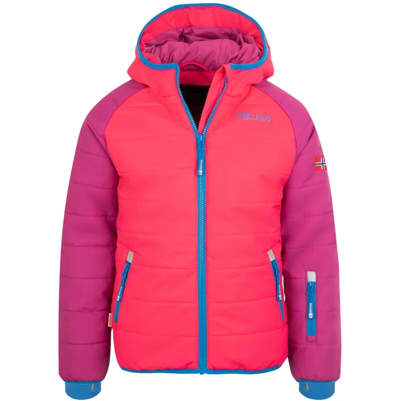 TROLLKIDS Schnee-Jacke KIDS HAFJELL PRO in dark pink/light pink/blue