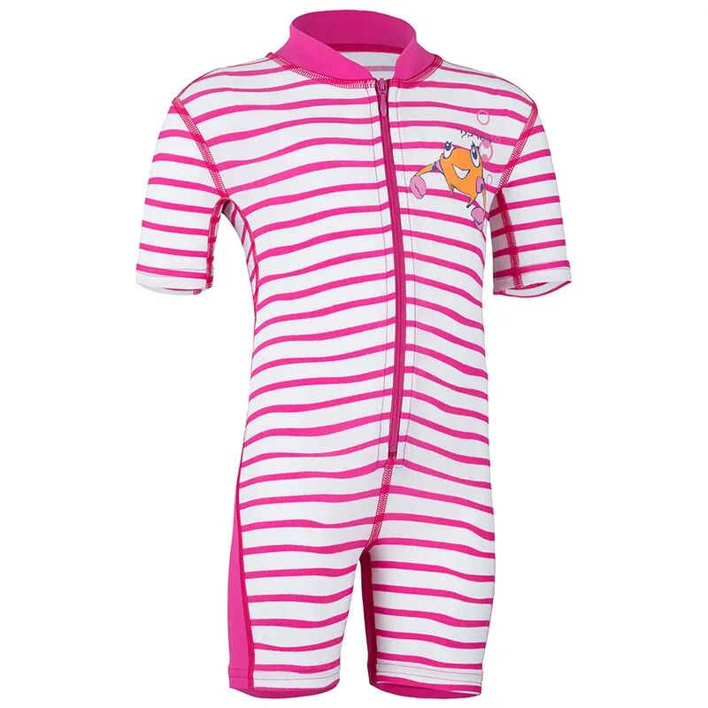 Hyphen Schwimmanzug SHORTY BABZ – TENKIE STRIPED in pink/weiß