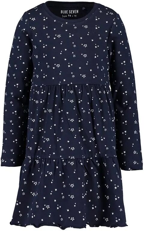 BLUE SEVEN Shirtkleid COSMIC LOVE – STARS AOP in nachtblau