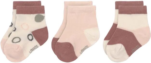 Lässig Sneaker-Socken DOTS 3er-Pack in offwhite/powder pink/rust