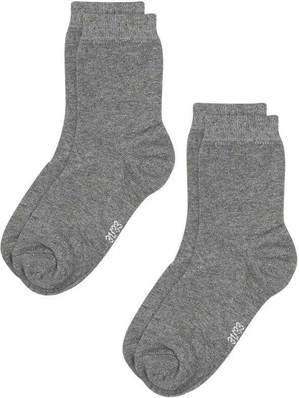 zoolaboo Socken BASIC 2er-Pack in dunkelgrau melange