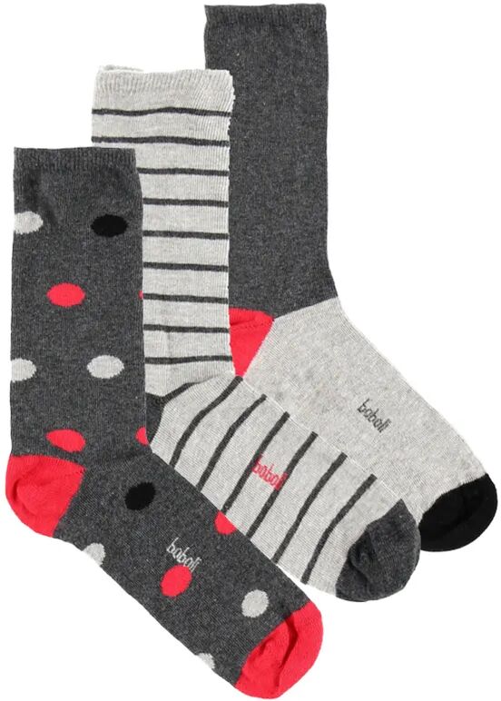 Boboli Socken MIX IT UP – DOTS 3er Pack in grau