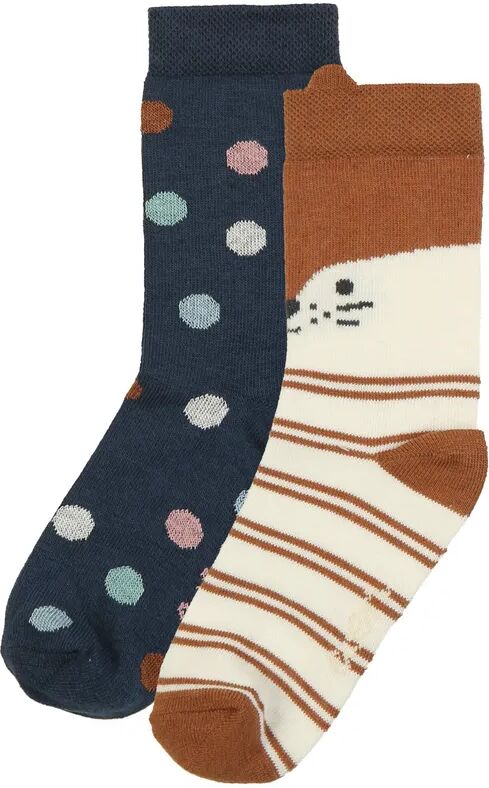 ewers Socken PUNKTE & KATZEN 2er-Pack in creme/tinte