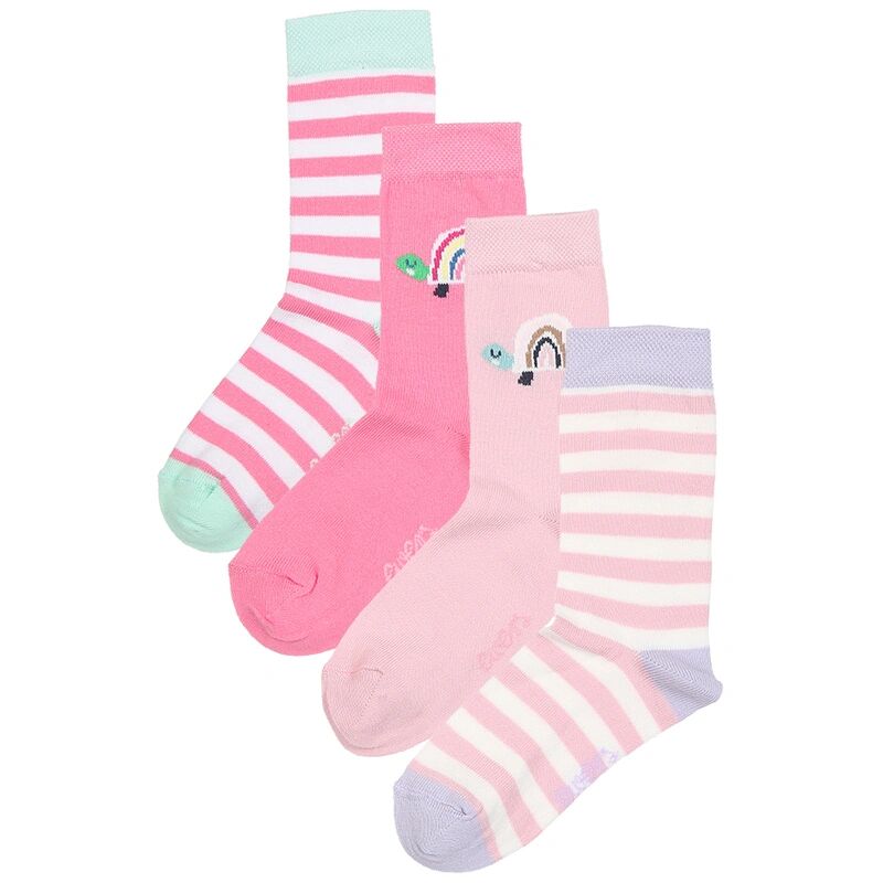 ewers Socken SCHILDKRÖTE 4er-Pack in rosa/bunt