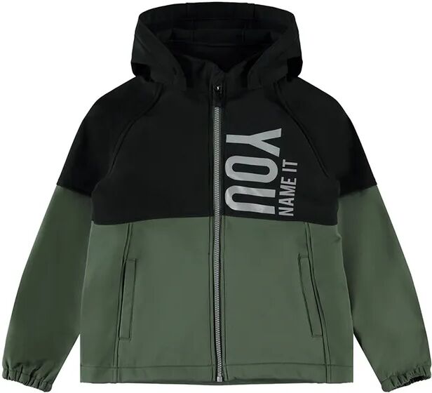 name it Softshelljacke NKMALFA in schwarz/olive