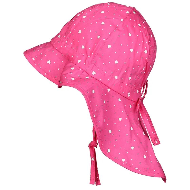 maximo Sommerhut HERZCHEN & ERDBEERE mit Nackenschutz in pink