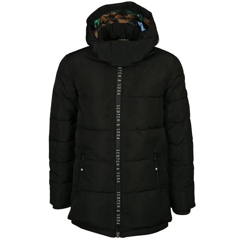 Scotch Shrunk Stepp-Jacke VOYAGE MONDIAL mit Kapuze in schwarz