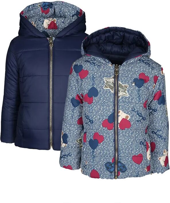 sarabanda Steppjacke TEDDY IN LOVE zum Wenden in navy