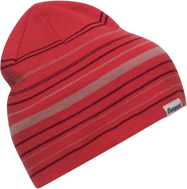 Bergans Strick-Mütze STRIPED YOUTH mit Merino in rot