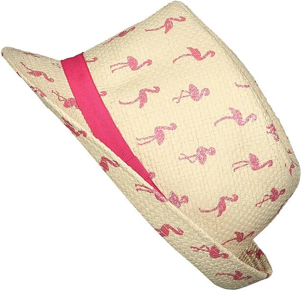 maximo Stroh-Trilby FLAMINGO mit Glitzer in beige