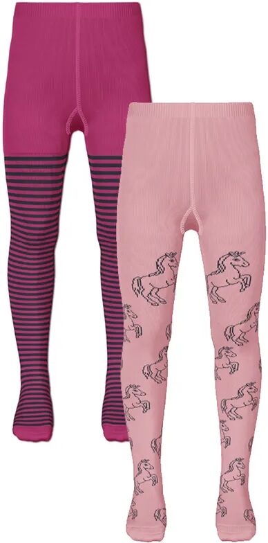 name it Strumpfhose NMFVIBE – EINHORN 2er-Pack in beere/rosa