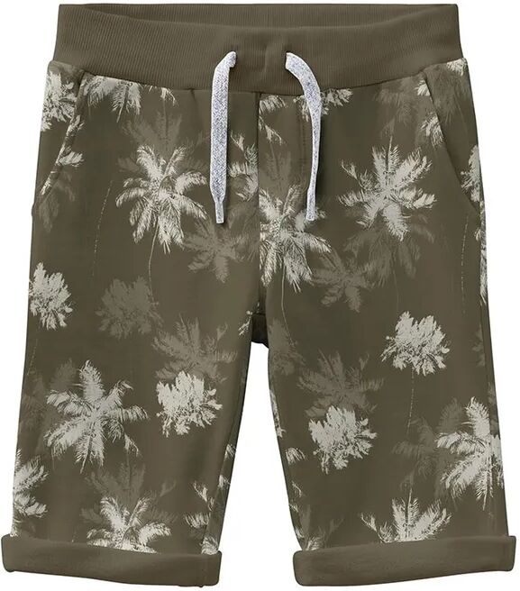 name it Sweat-Bermudas NKMVERMO AOP in olive