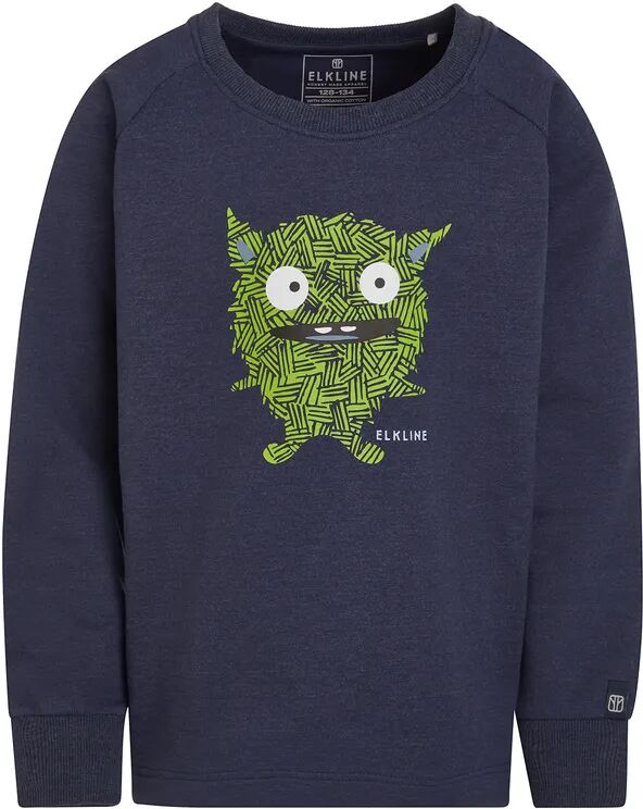 elkline Sweatshirt BIG EYES in bluemelange