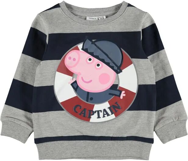 name it Sweatshirt NMMPEPPAPIG BEDRO in grey melange