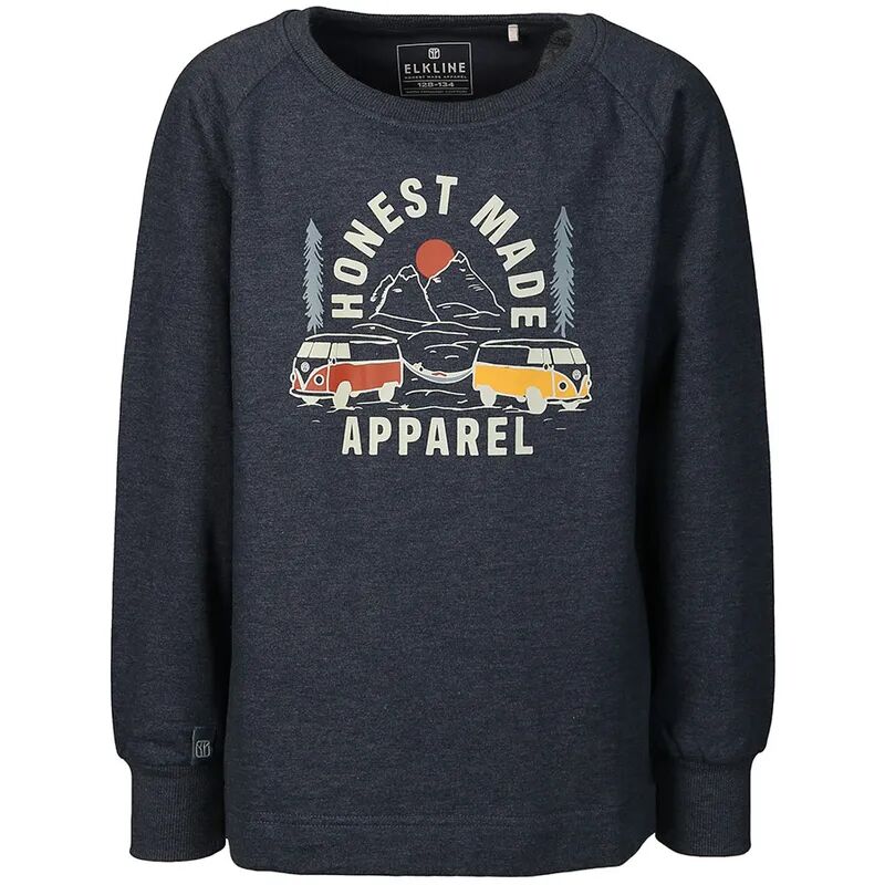 elkline Sweatshirt SNOOZE in blue melange