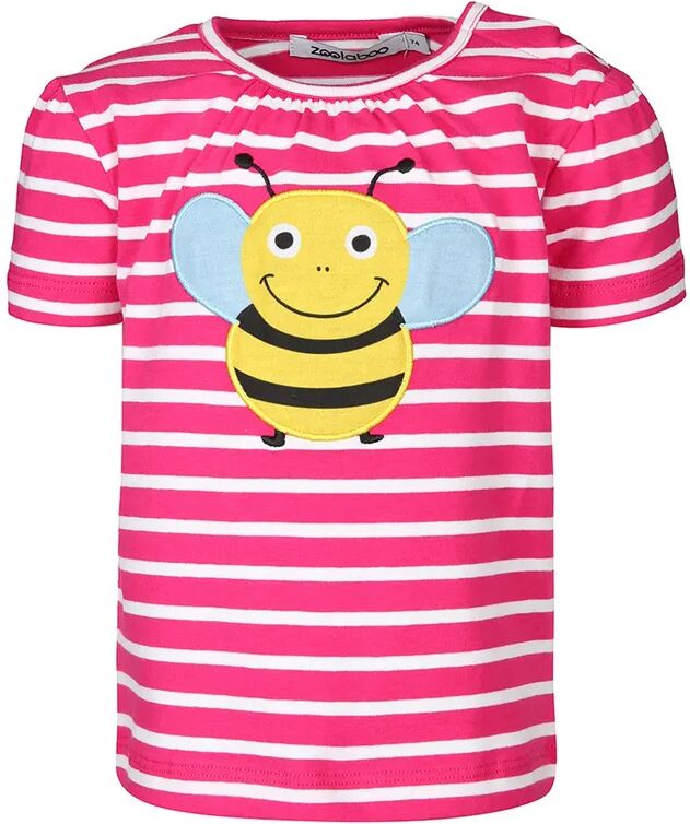 zoolaboo T-Shirt BIENE BRUMMI gestreift in pink/weiß