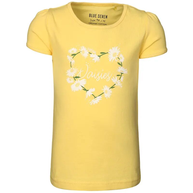 BLUE SEVEN T-Shirt DAISY FLOWERS – HEART in gelb