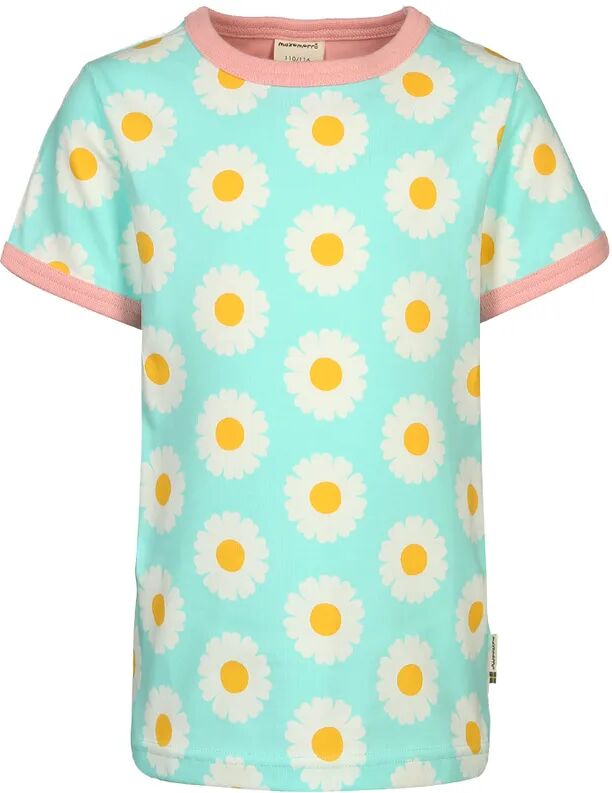 Maxomorra T-Shirt DAISY in türkis/rosa