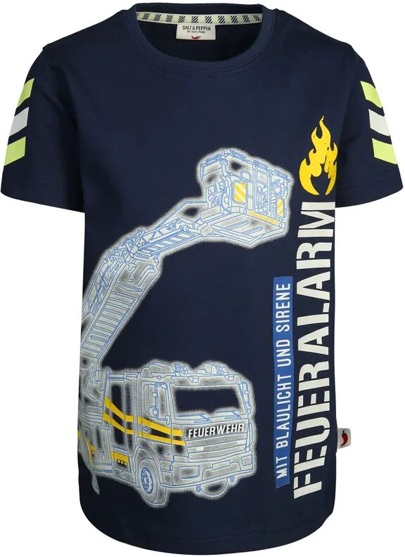 Salt & Pepper T-Shirt FEUERALARM GLOW IN THE DARK in navy