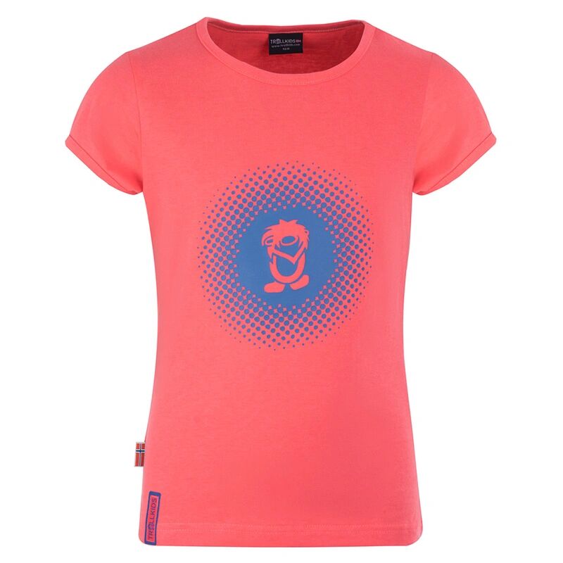 TROLLKIDS T-Shirt GIRLS LOGO T in coral/blue