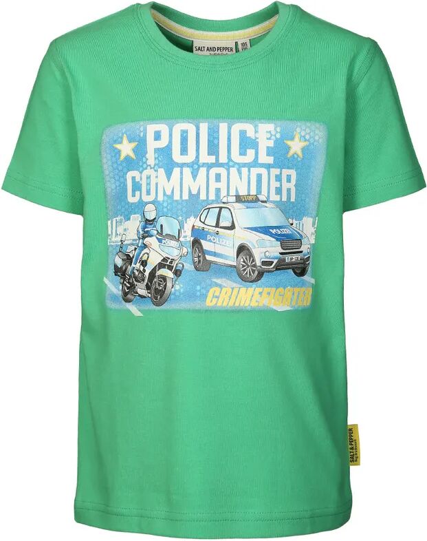 Salt & Pepper T-Shirt POLICE UNI in grass green