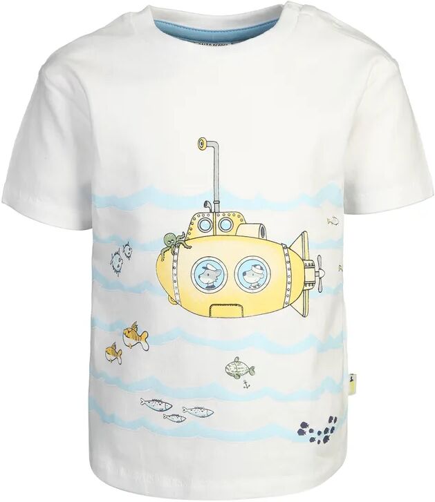 Salt & Pepper T-Shirt SUBMARINE in white