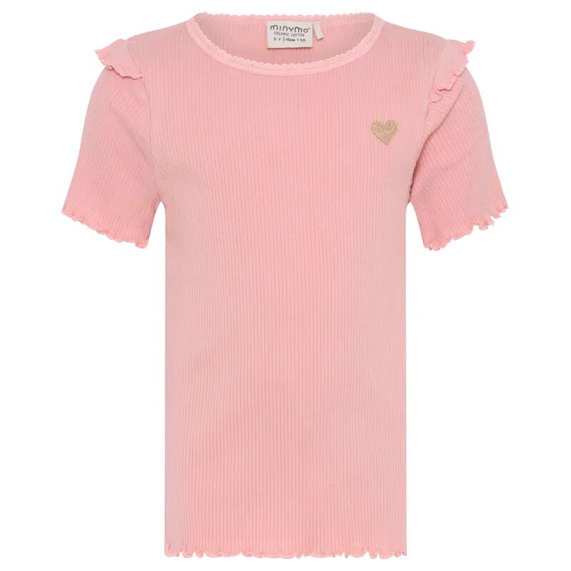 Minymo T-Shirt SWEEHEART in rose tan