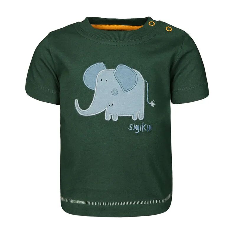 Sigikid T-Shirt WILDLIFE – ELEFANT in dunkelgrün