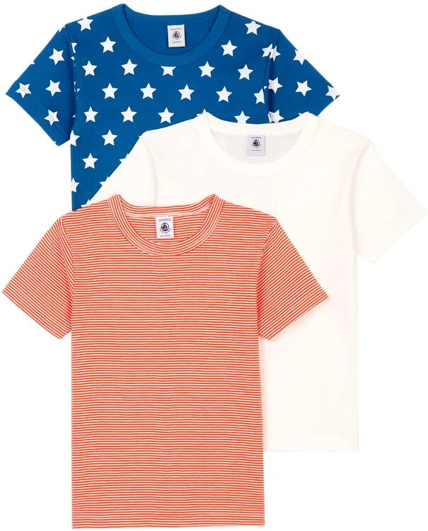 Petit Bateau Unterhemd BIG ETOILES 3er-Pack in mailard/marshmallow/milleraies spicy