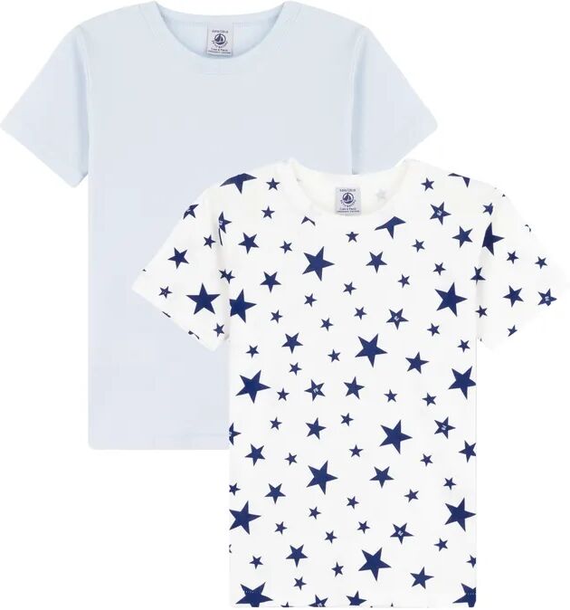 Petit Bateau Unterhemd VINTAGE STAR 2er-Pack in marshmallow/fraicheur