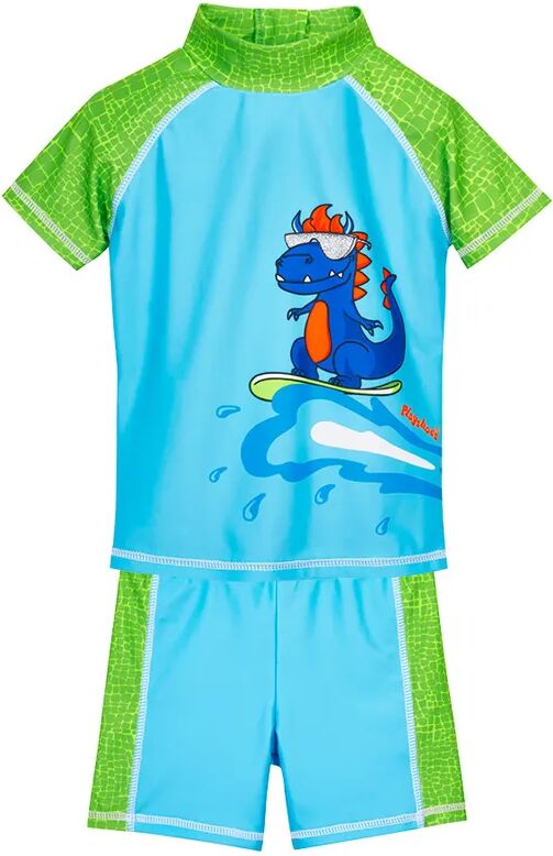 Playshoes UV-Schwimmanzug DINO 2-teilig in blau/grün