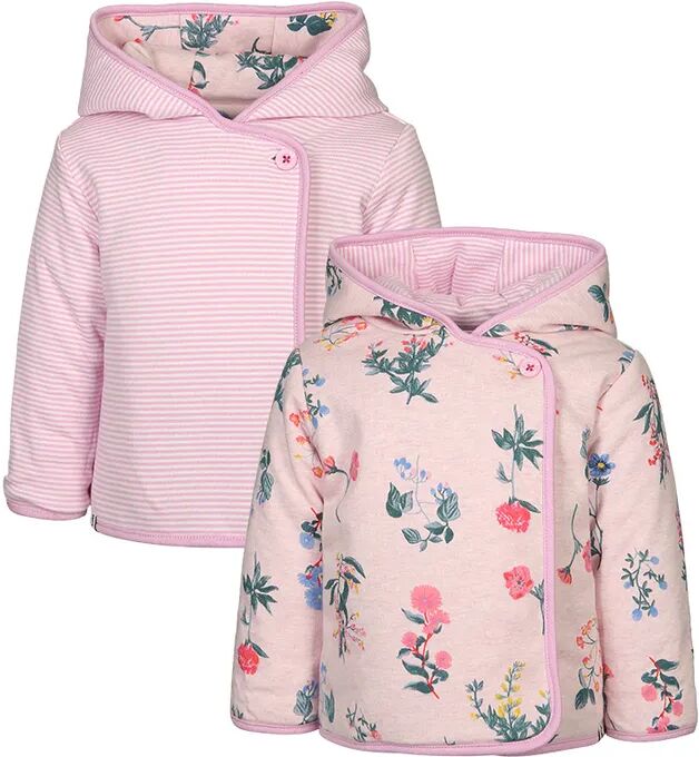 Tom Joule® Wende-Kapuzenjacke FLOWERS in rosa