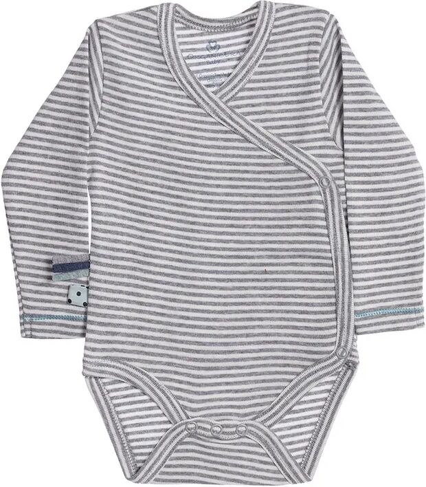 OrganicEra Wickel-Langarmbody SLEMA in grey melange