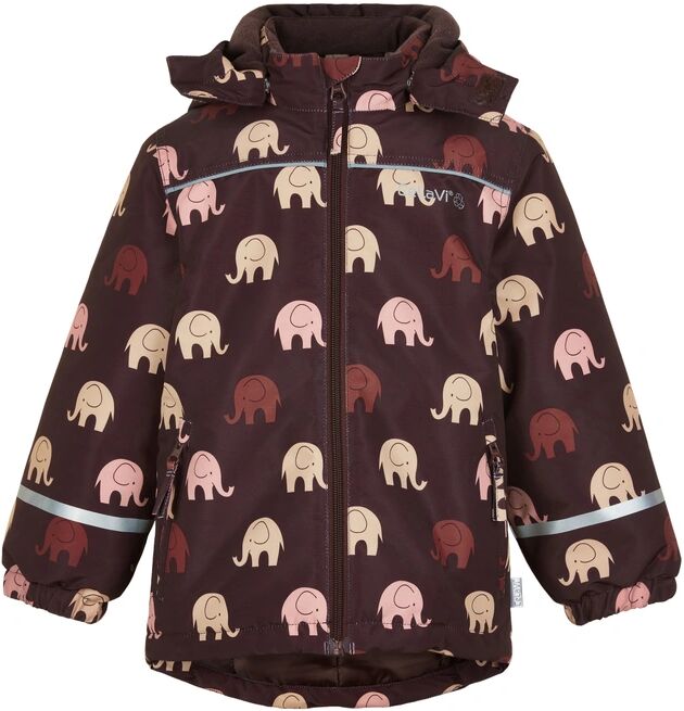 CeLaVi Winterjacke ELEPHANTS AOP in fudge