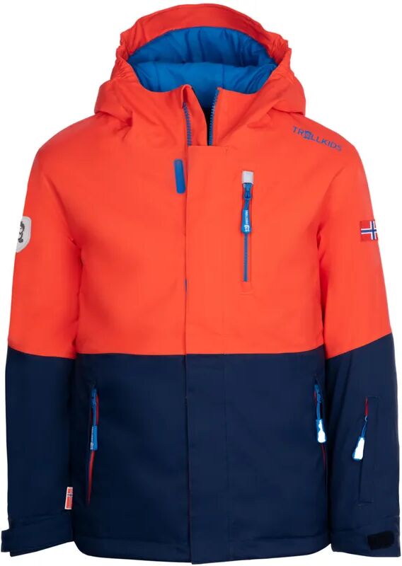 TROLLKIDS Winterjacke KIDS HALLINGDAL in flame orange/navy