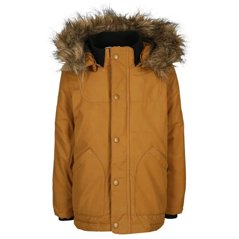 name it Winterjacke NMMMALIEN mit Kunstfellbesatz in ocker