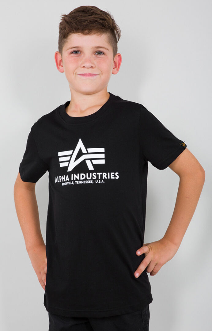 Alpha Industries Basic Kinder T-Shirt 14 Jahre Schwarz