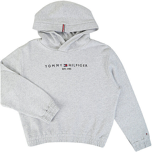 Tommy Hilfiger Mädchen Kapuzensweater - Hoodie Essential  grau   Kinder   Größe: 164   KG05674