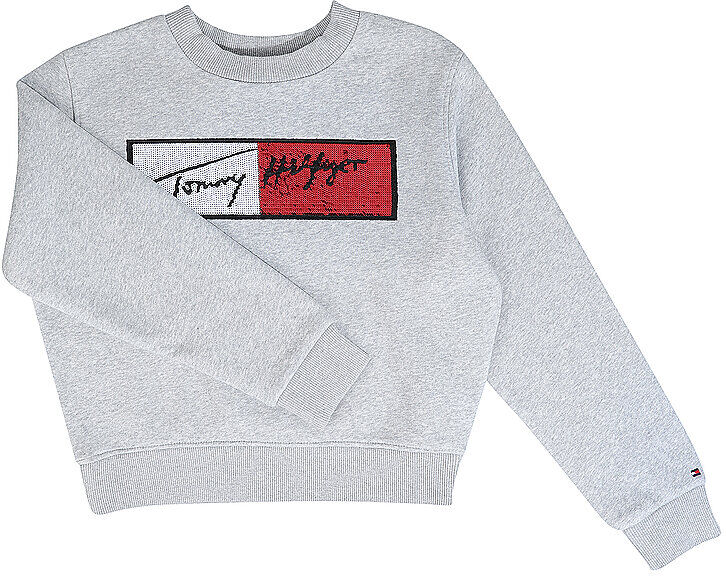 Tommy Hilfiger Jungen Sweater  grau   Kinder   Größe: 152   KG06162