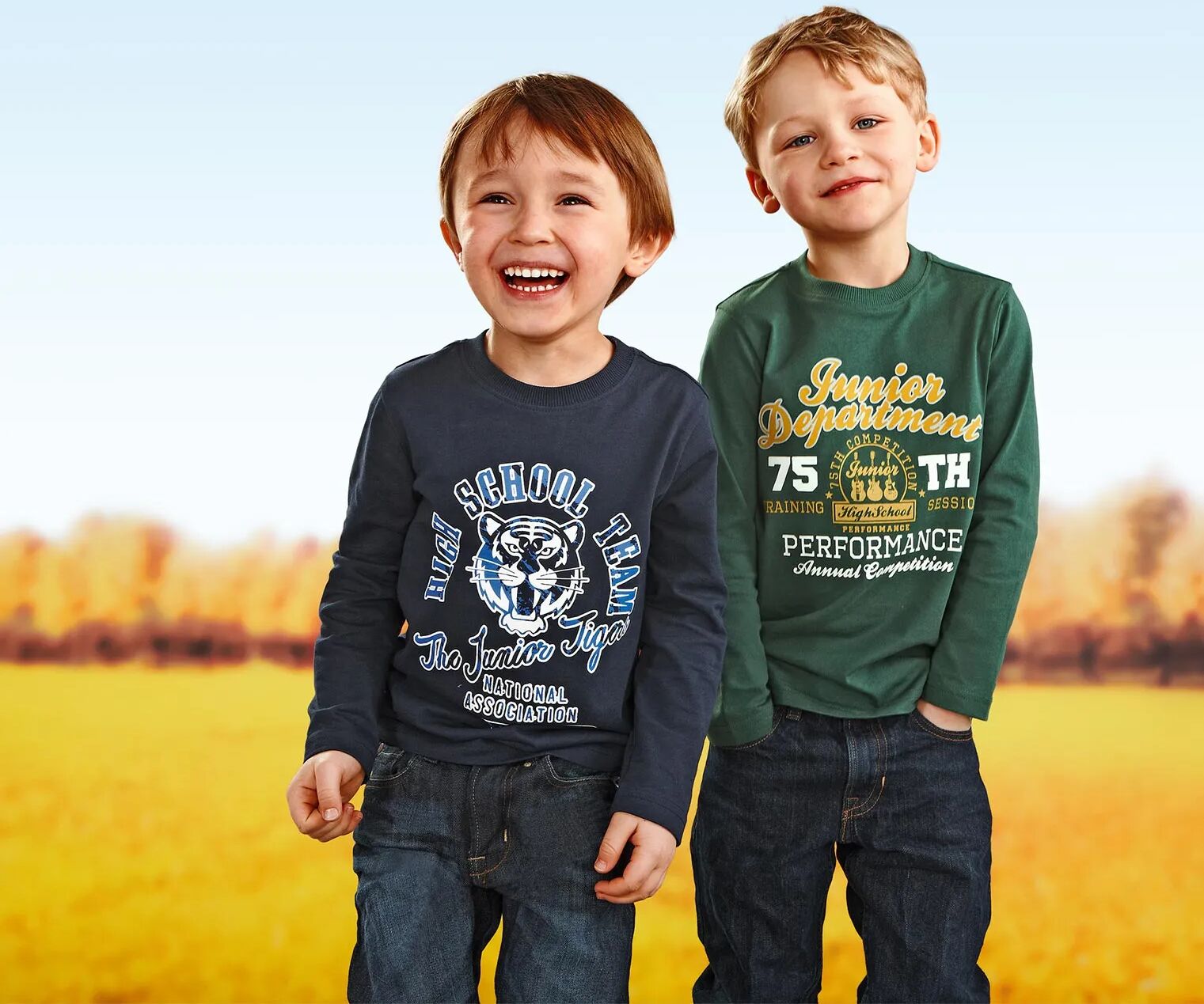 Tchibo - 2 Jungen-Langarmshirts - Dunkelblau -Kinder - 100% Baumwolle - Gr.: 86/92 Baumwolle  86/92