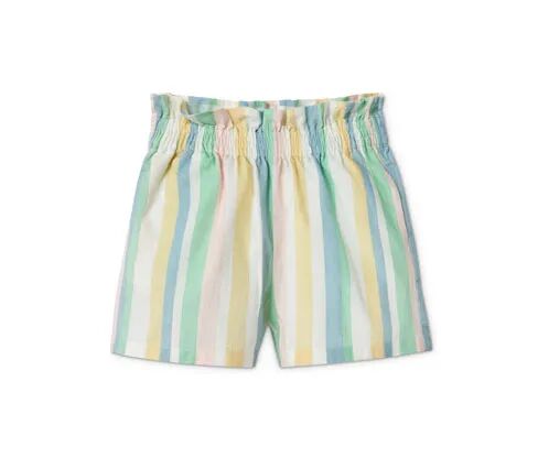 Tchibo - Paperbag-Shorts - Mehrfarbig/Gestreift -Kinder - 100% Baumwolle - Gr.: 98/104 Baumwolle  98/104