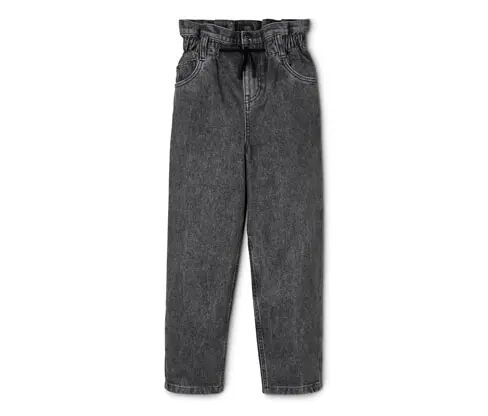 Tchibo - High-Waist-Jeans - Grau -Kinder - 100% Baumwolle - Gr.: 170/176 Baumwolle Grey 170/176