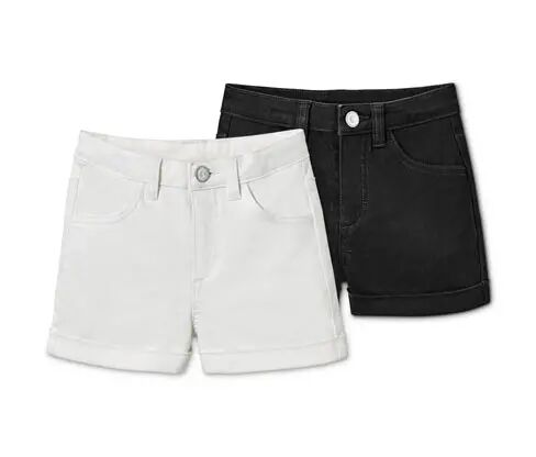 Tchibo - 2 Shorts - Schwarz -Kinder - Gr.: 170/176 Baumwolle 1x 170/176
