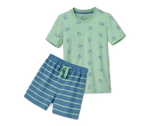 Tchibo - Shorty-Pyjama - Blau/Gestreift -Kinder - 100% Baumwolle - Gr.: 98/104 Baumwolle  98/104