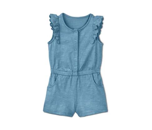 Tchibo - Jumpsuit - Blau -Kinder - 100% Baumwolle - Gr.: 122/128 Baumwolle Blau 122/128