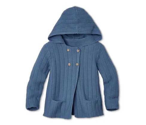 Tchibo - Strickjacke - Blau/Meliert -Baby - 100% Baumwolle - Gr.: 98/104 Baumwolle Blau 98/104