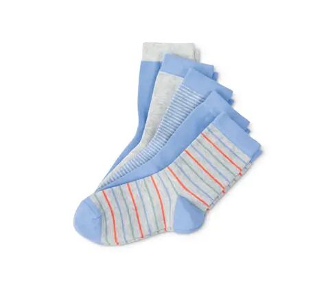 Tchibo - 5 Paar Socken - Hellblau/Meliert -Kinder - Gr.: 31-34 Baumwolle 2x 31-34