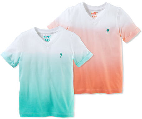 Tchibo - 2 T-Shirts - Türkis -Kinder - Gr.: 146/152 Polyester  146/152