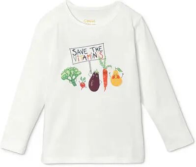 Tchibo - Langarmshirt - Creme -Kinder - 100% Baumwolle - Gr.: 98/104 Baumwolle  98/104